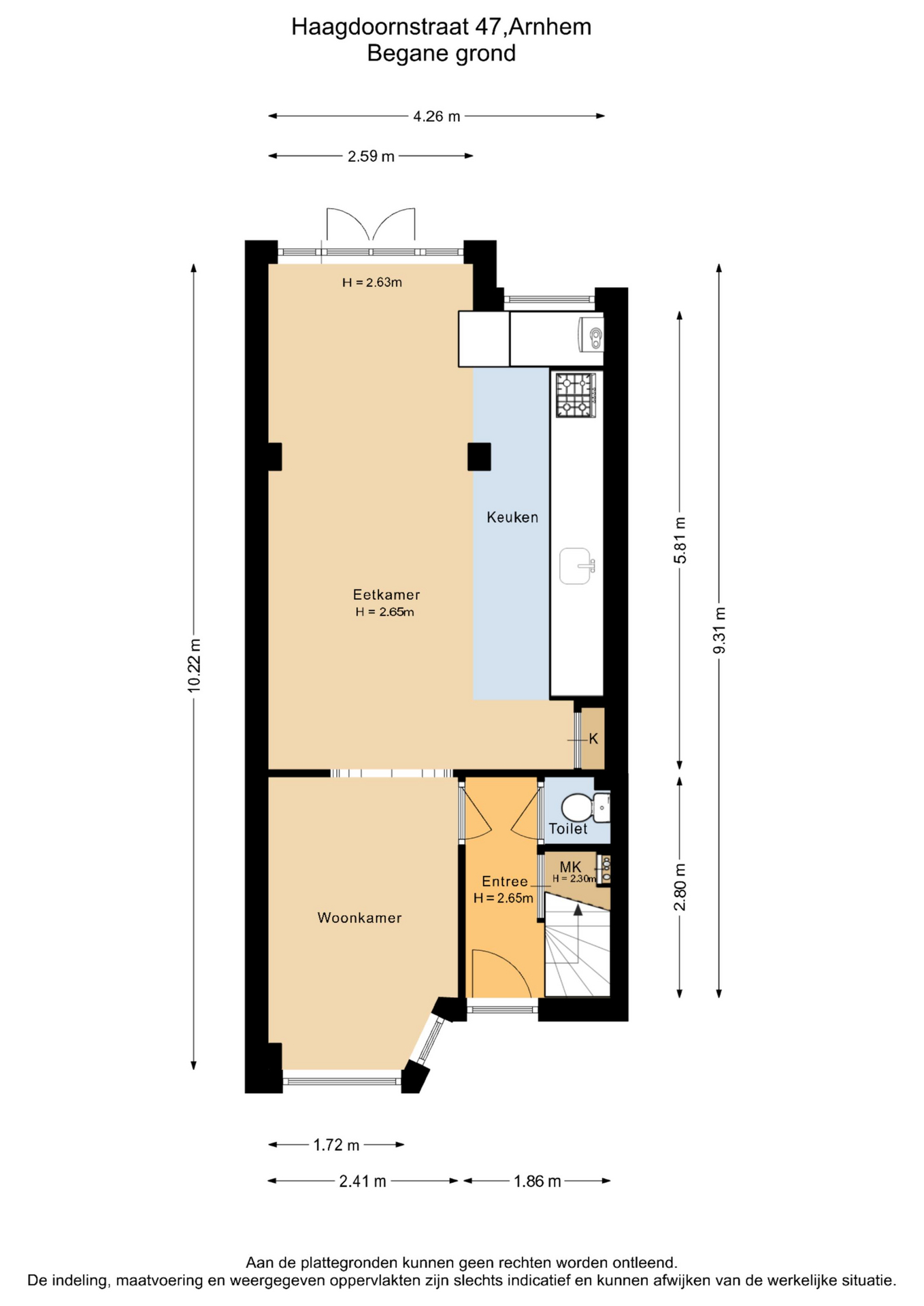 Tussenwoning te koop: Haagdoornstraat 47, Arnhem