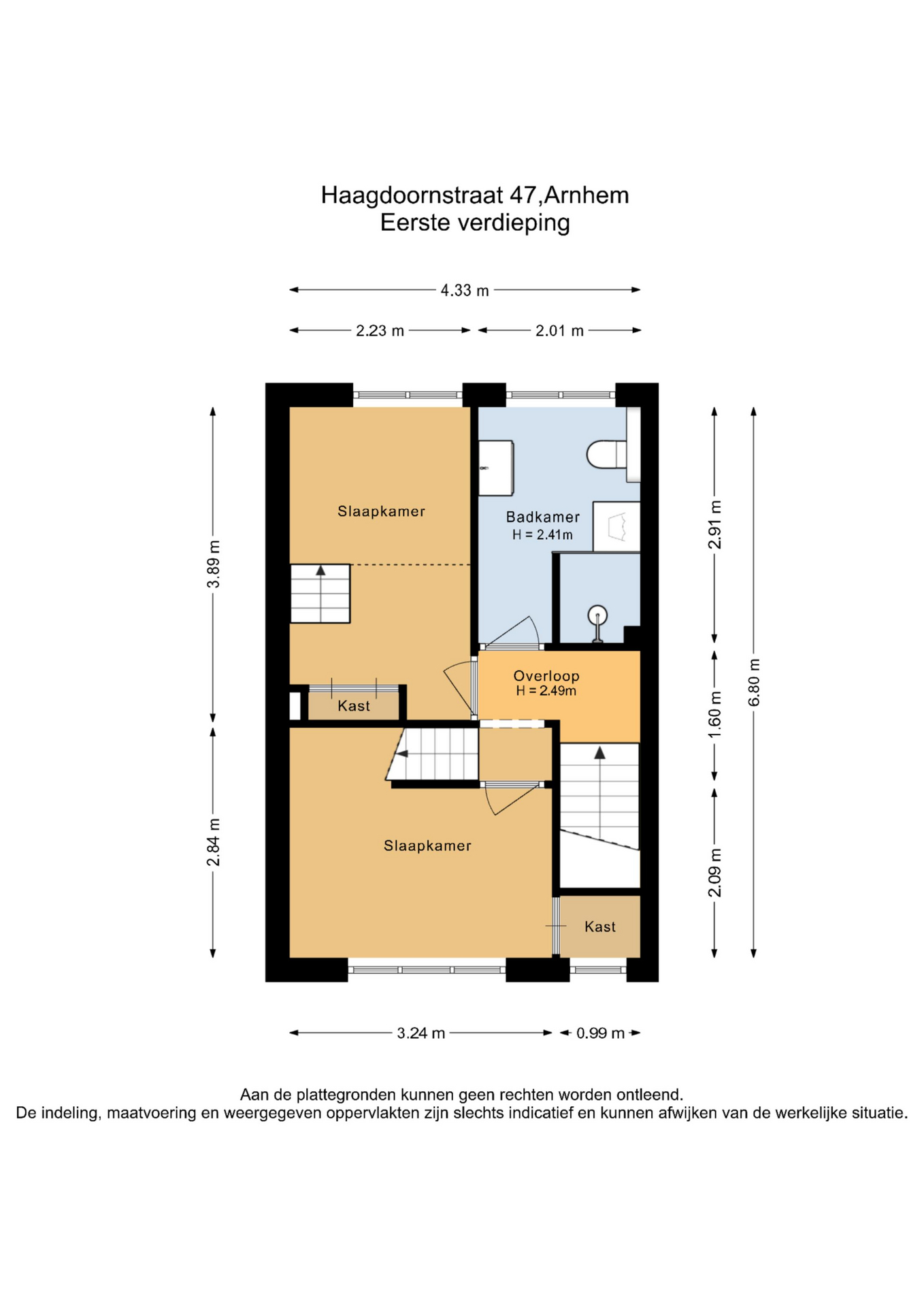Tussenwoning te koop: Haagdoornstraat 47, Arnhem